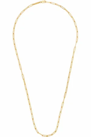 TOM WOOD Collar Box Chain en plata de ley bañado en oro