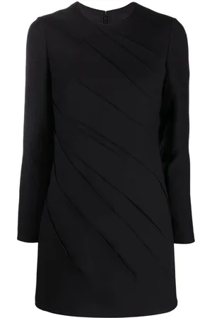 VALENTINO GARAVANI Vestido corto fruncido con manga larga