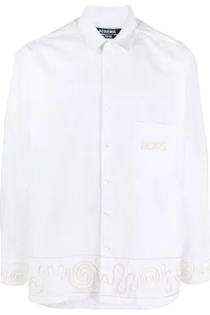 Jacquemus Camisa con diseño bordado y manga larga