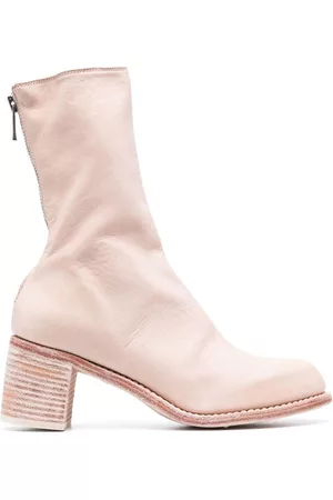 GUIDI Botines con tacón cuadrado
