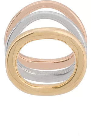 CHARLOTTE CHESNAIS Set de tres anillos Wave