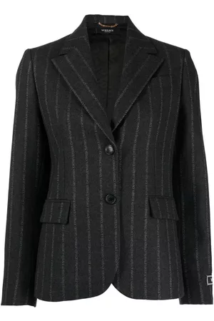 VERSACE Blazer Ges a rayas diplomáticas