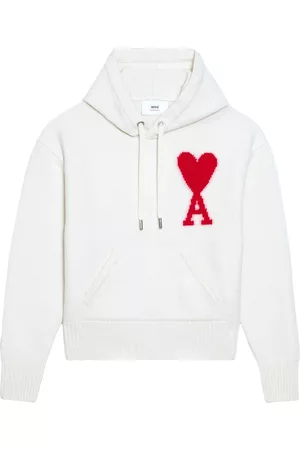 Ami Sudadera de punto con logo de intarsia