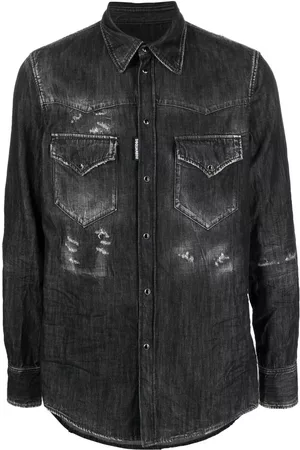 Dsquared2 Camisa vaquera con efecto envejecido