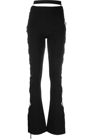 ANDREADAMO Pantalones acampanados con aberturas