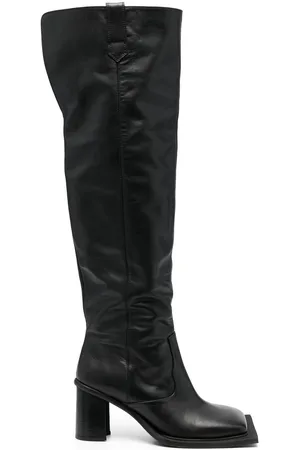 Ninamounah Botas con puntera cuadrada y tacón de 100mm
