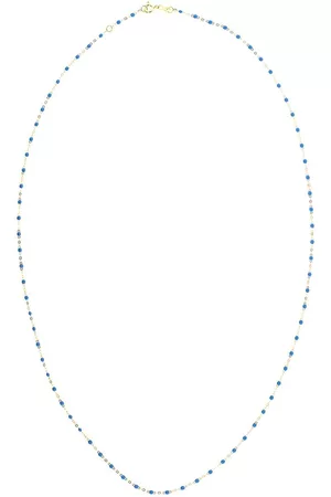 GIGI CLOZEAU Collar Classic Gigi en oro amarillo de 18kt con cuentas azules