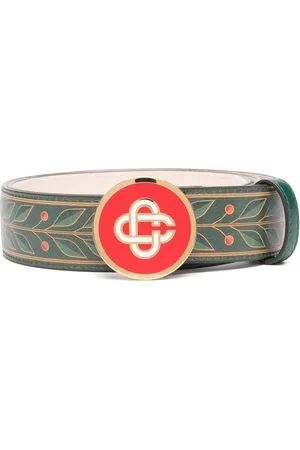 Casablanca Cinturón con placa del logo