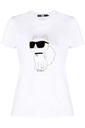 Karl Lagerfeld Camiseta de algodón orgánico Icon Choupette