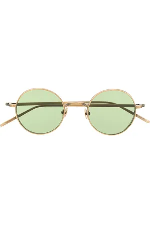MATSUDA Gafas de sol con montura redonda en relieve