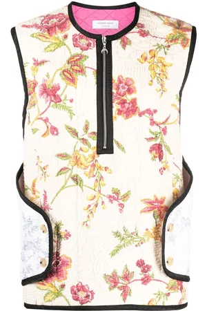 Marine Serre Chaqueta con estampado floral