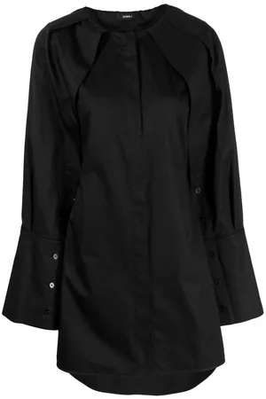 GOEN.J Vestido camisero corto de manga larga