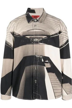 424 FAIRFAX Sobrecamisa con estampado gráfico