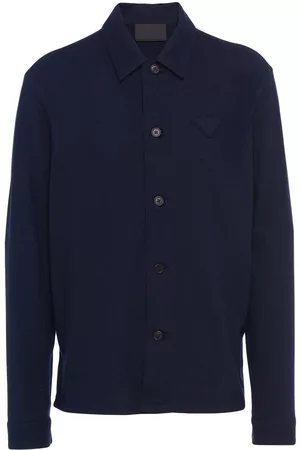 Prada Camisa con logo triangular
