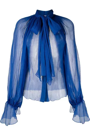 Atu Body Couture Blusa con lazo en el cuello