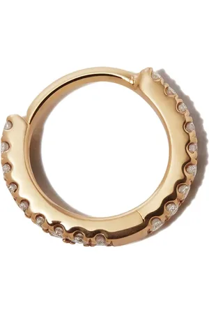 Maria Tash Pendiente Eternity en oro amarillo de 18kt con diamantes