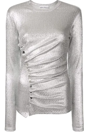 Paco rabanne Blusa drapeada con botones