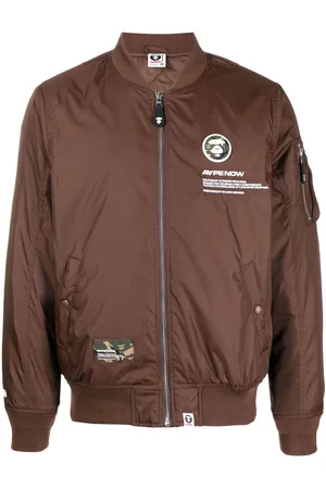 A Bathing Ape Chaqueta bomber con parche del logo