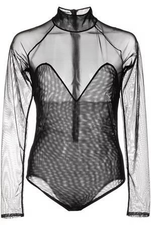 FLEUR DU MAL Body de malla con manga larga