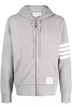 Thom Browne Sudadera con capucha y parche del logo