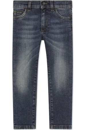 Dolce & Gabbana Vaqueros slim con aplique del logo