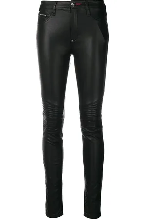 Philipp Plein Pantalones pitillo en piel artificial