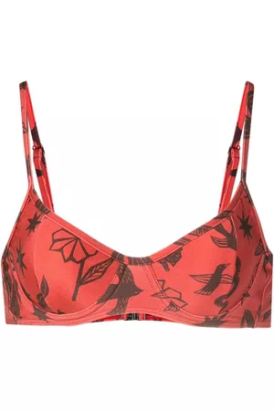 Lygia & Nanny Top de bikini con estampado Fiji