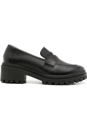 Blue Bird Mocasines Couro Preto