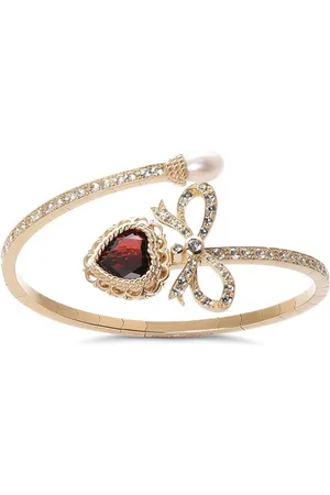 Dolce & Gabbana Brazalete en oro amarillo de 18kt con perlas