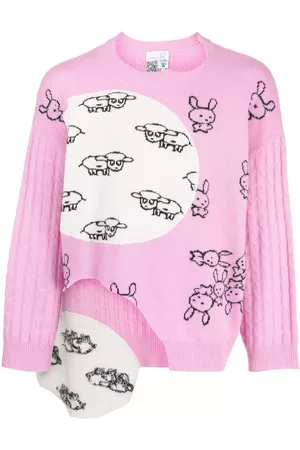 Natasha Zinko Jersey de punto de ochos con animal print