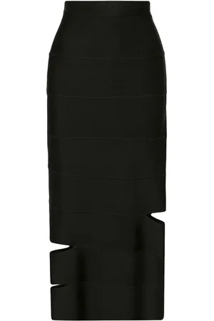 Alexander McQueen Falda de tubo con aberturas