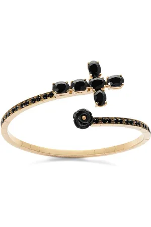 Dolce & Gabbana Brazalete Family en oro amarillo de 18kt con jade y zafiro