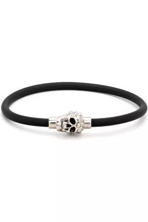 Alexander McQueen Pulsera con aplique de calavera