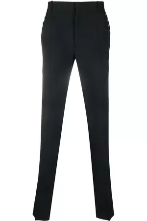 Alexander McQueen Pantalones de vestir con detalle de ojales