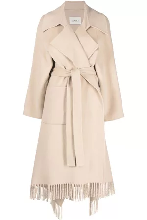 GOEN.J Gabardina con detalle de flecos