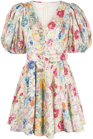 ZIMMERMANN Vestido corto Clover con motivo floral