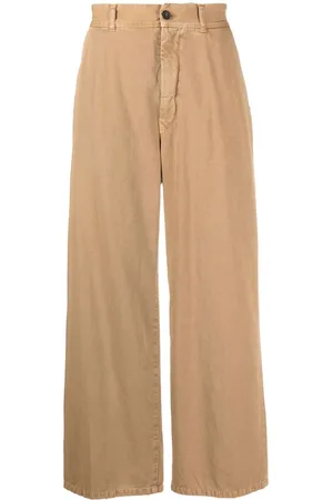 Incotex Pantalones anchos de talle alto