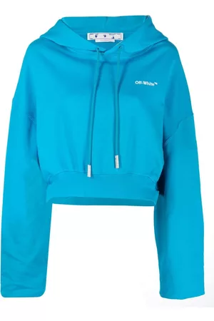 OFF-WHITE Sudadera corta con capucha y logo estampado