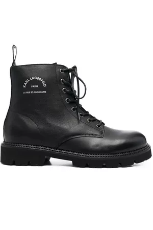 Karl Lagerfeld Botines con logo estampado