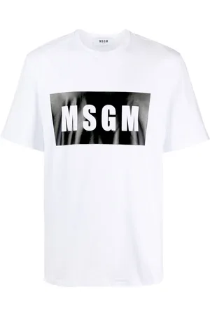 Msgm Camiseta con logo estampado