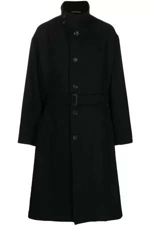 YOHJI YAMAMOTO Abrigo con botones y cinturón