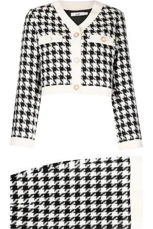 B+AB Chaqueta corta con motivo de pied de poule