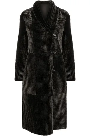 Emporio Armani Abrigo reversible con doble botonadura