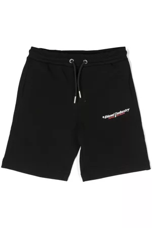 Diesel Bermudas joggers con logo estampado