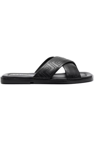 VERSACE Sandalias con motivo Greca