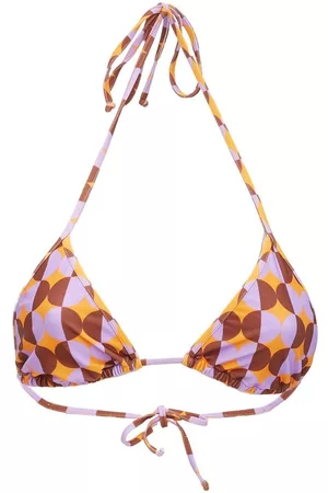 La DoubleJ Top de bikini con diseño triangular