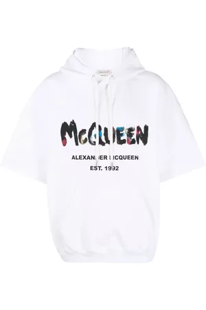 Alexander McQueen Sudadera con capucha y logo estampado