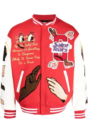 SAINT MXXXXXX Chaqueta bomber con parche bordado de x Denim Tears