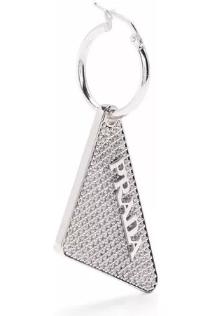 Prada Pendiente con colgante triangular