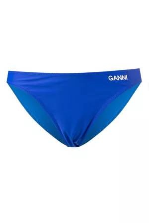 Ganni Bragas de bikini con logo estampado